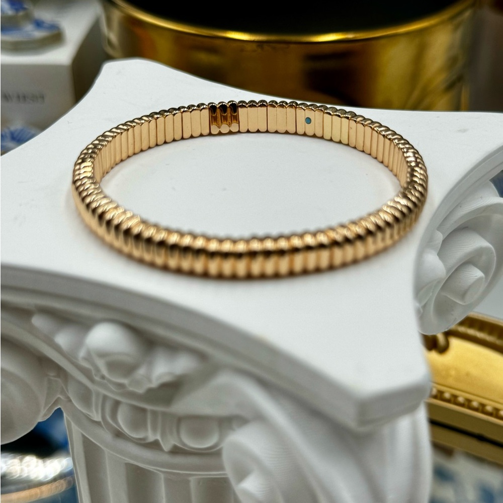 🆕 ROXANNE ASSOULIN 🧿 NWOT Golden LOVE Bracelet Set - Set of 2 - Picture 13 of 16